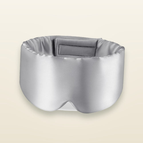 VelvetMoon silk sleep mask in grey