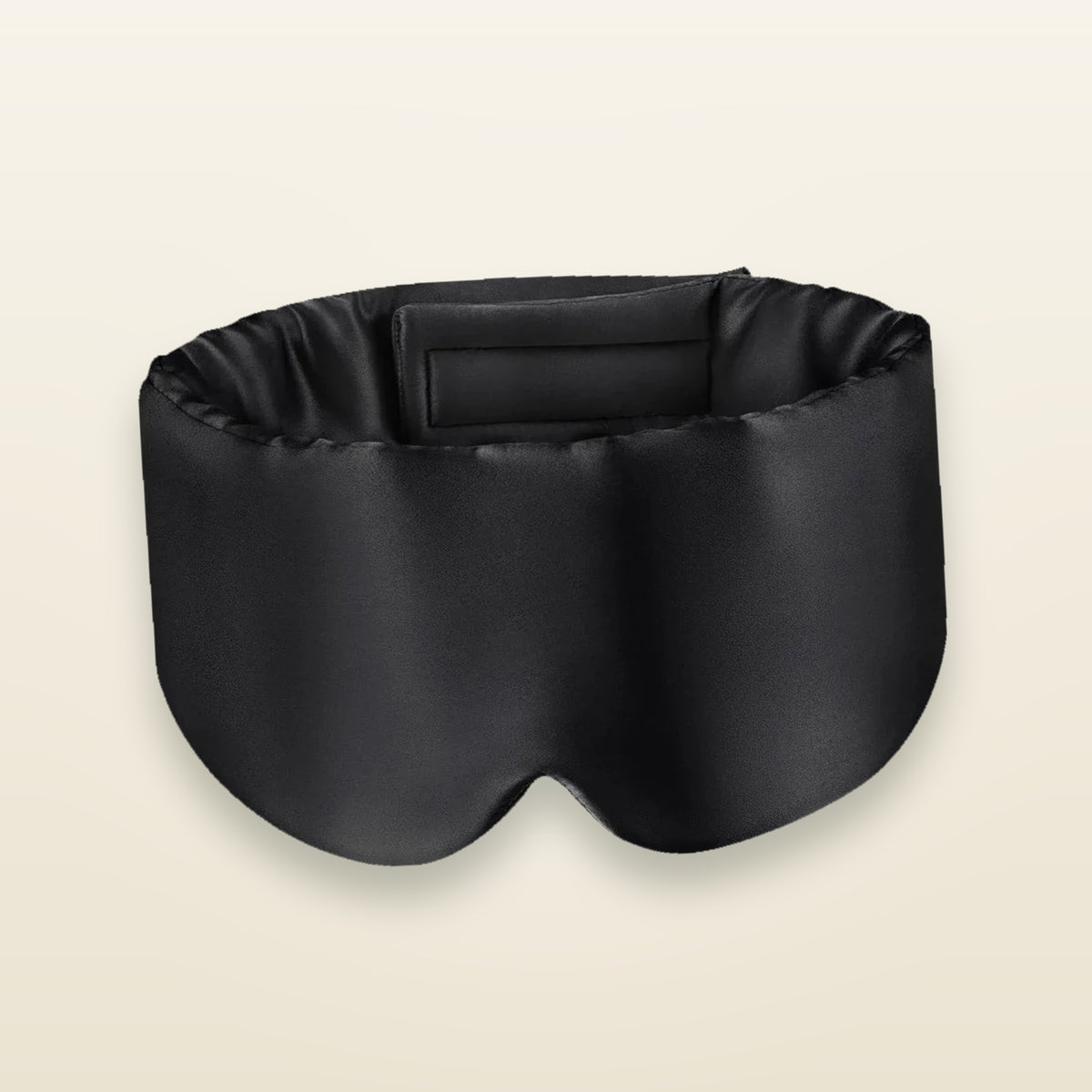 VelvetMoon silk sleep mask in black